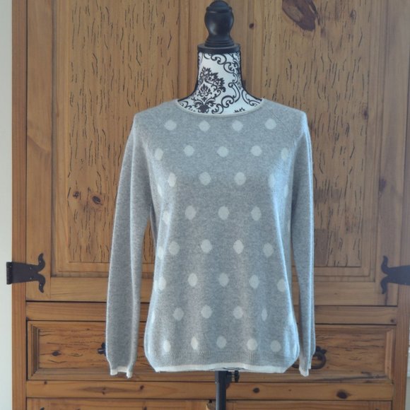Bartolini Sweaters - Bartolini polka dot gray sweater - NWT